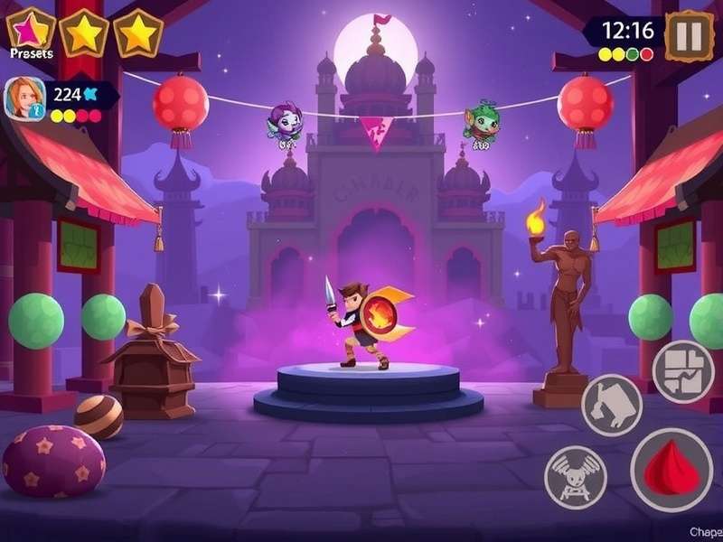 Festive Color Warrior Game Screenshot